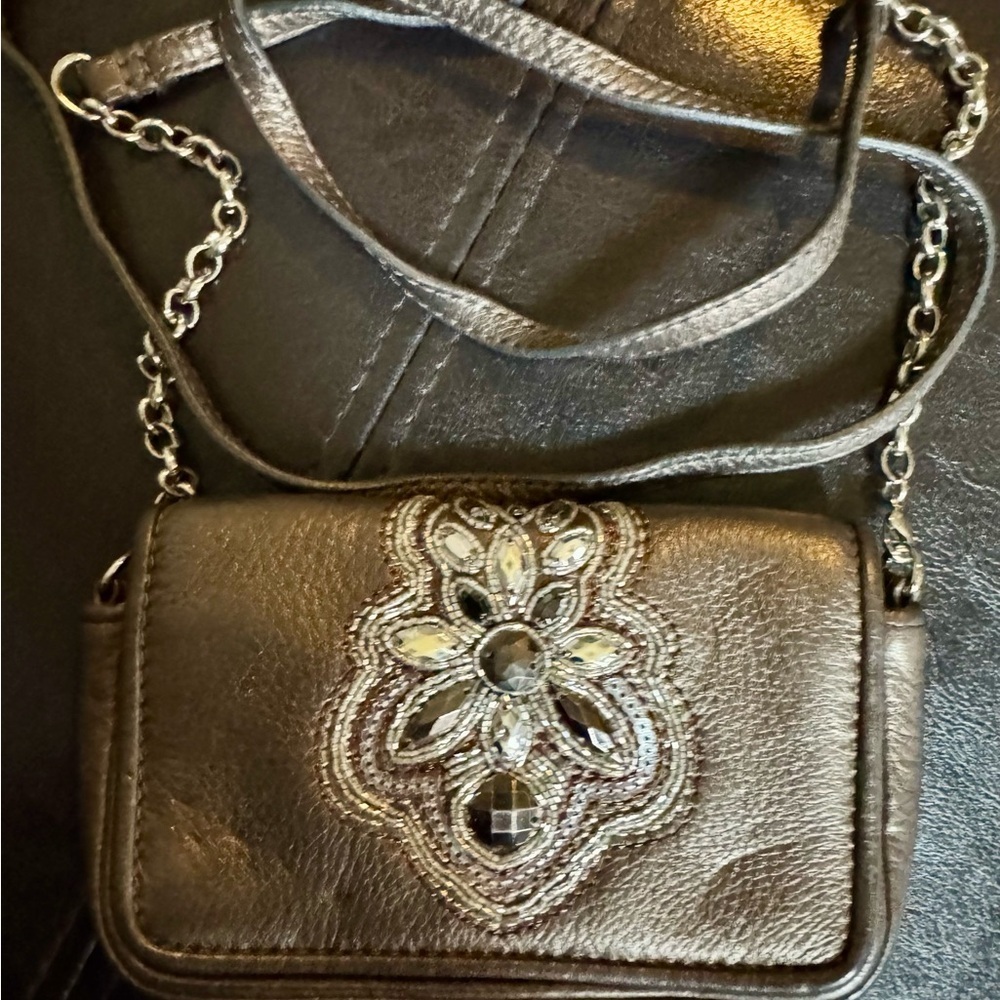 Brighton Anju Metallic Crossbody Bag embellished small